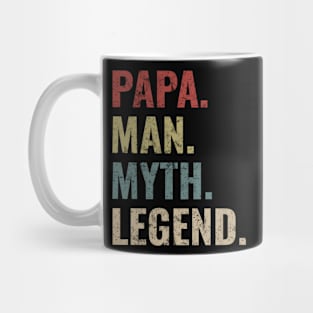 Mens Papa Man Myth Legend Shirt For Mens Dad Father Mug